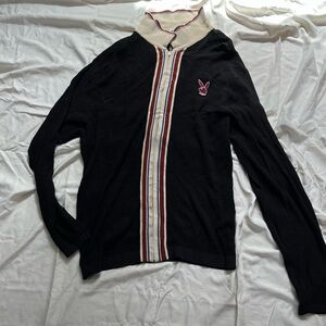 Mens Playboy Zipper Sweater